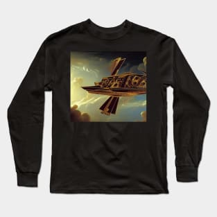 A spaceship painted in the Baroque style Long Sleeve T-Shirt